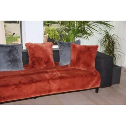 PLAID DOUCEUR 130X170 CUIR