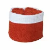 PANIER FANNY CUIR + 6 SERVIETTES INV
