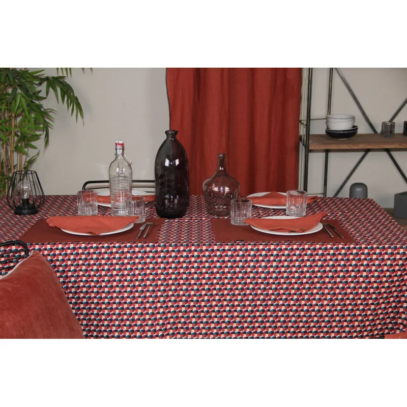 NAPPE GEO 70 ROUGE150X150 ENDUITE PLASTI