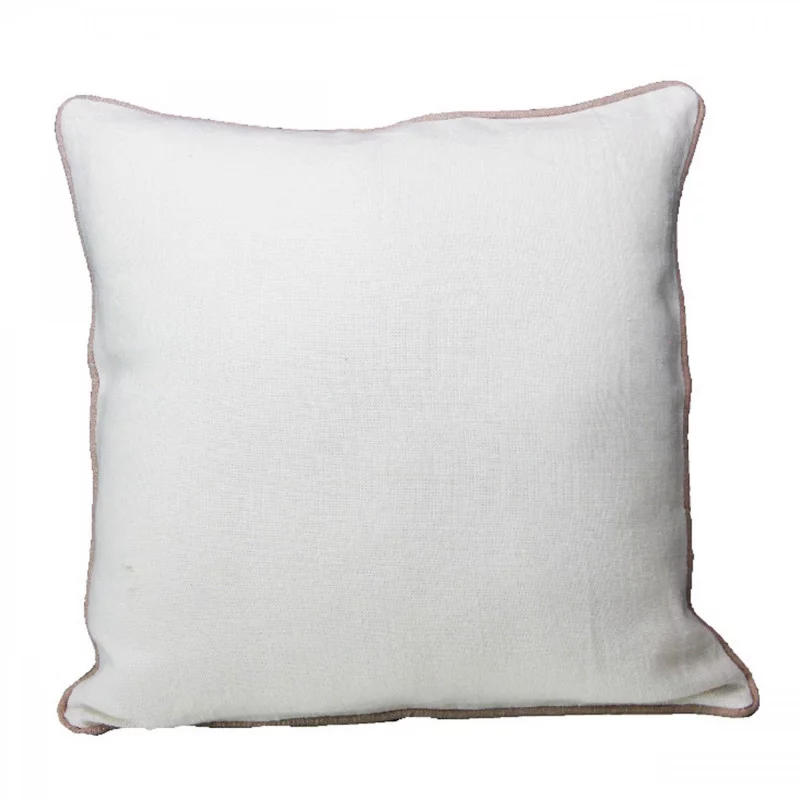 COUSSIN 45X45 LINO 330 BLANC