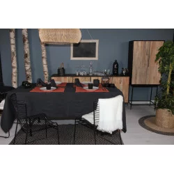 NAPPE LINO 330 GRANIT 150X150 EN LIN