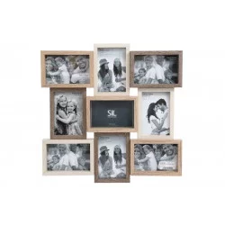 PELE MELE 9PCS BOIS 3D 45X46CM
