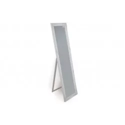 MIROIR PSYCHÉ BLANC PATINÉ AVEC MOULURES