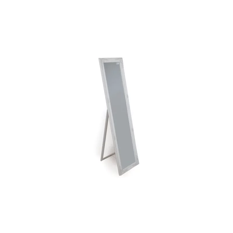 MIROIR PSYCHÉ BLANC PATINÉ AV MOULURES 1