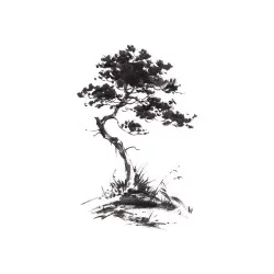 STICKER ARBRE AQUARELLE