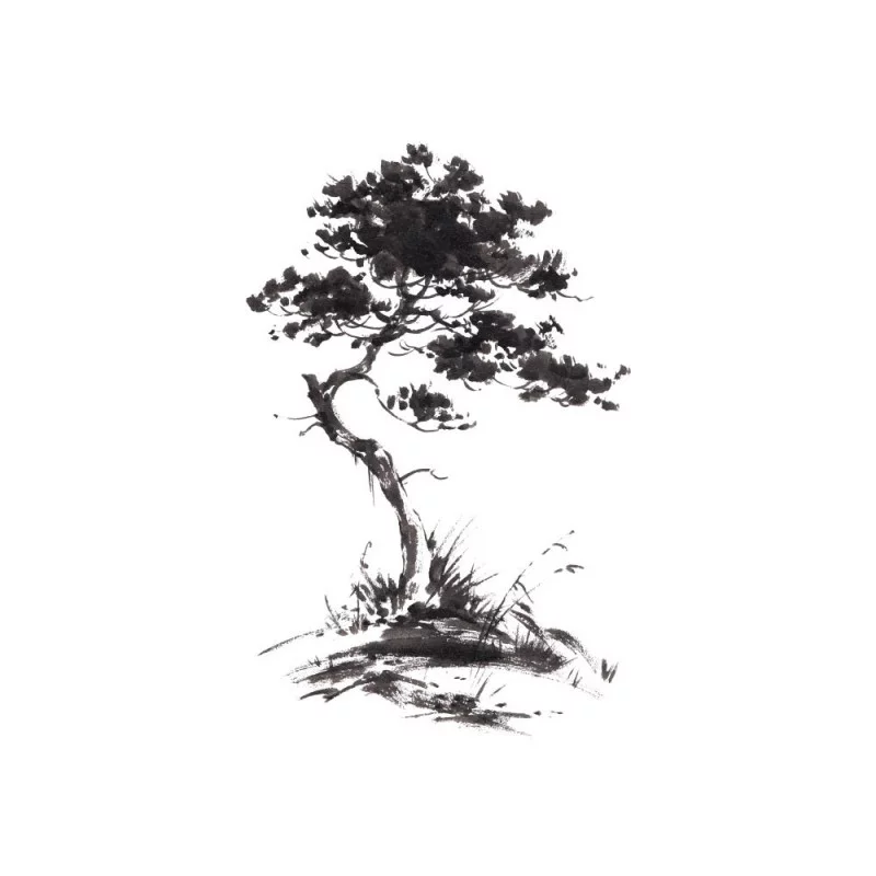 STICKER ARBRE AQUARELLE