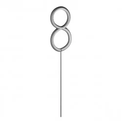 CIERGE MAGIQUE "8" 15.5CM