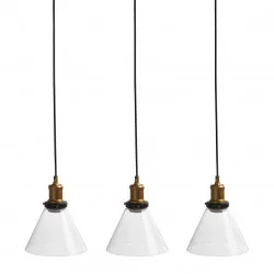 SUSPENSION METAL VERRE YORK 3 CORDES ET