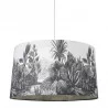 SUSPENSION CYLINDRIQUE OMBRAGE EXOTIQUE D40cm