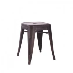 TABOURET NOIR-OR METAL DALLAS 38,70 X 38
