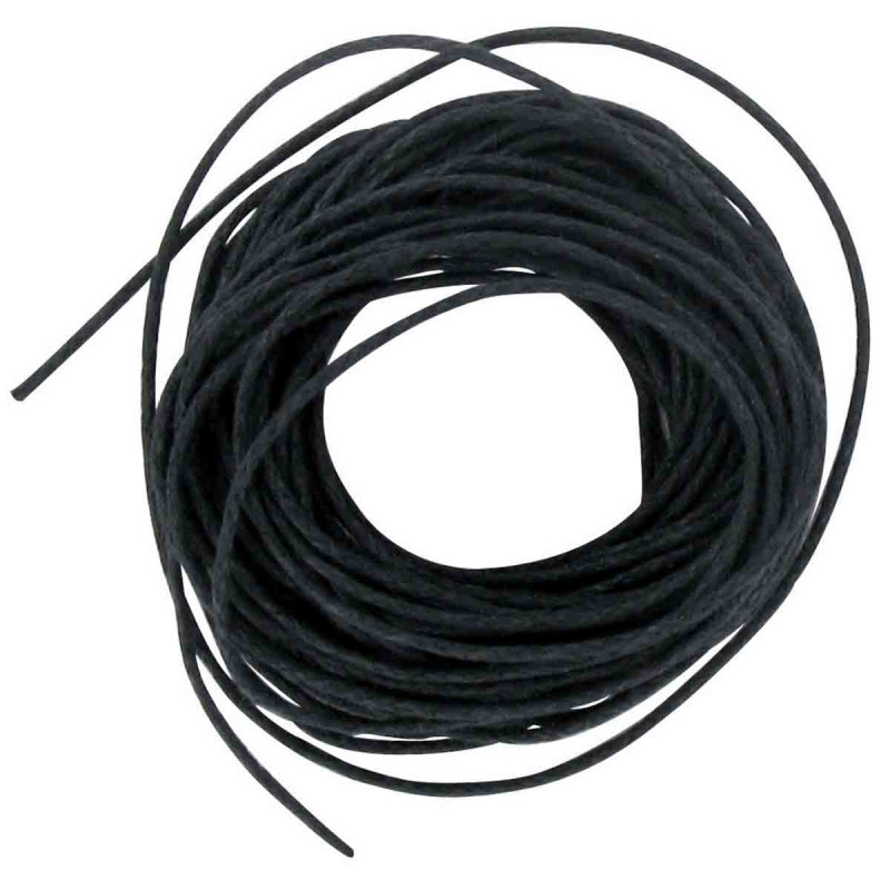 COTON CIRE NOIR 1 MM X 5 M