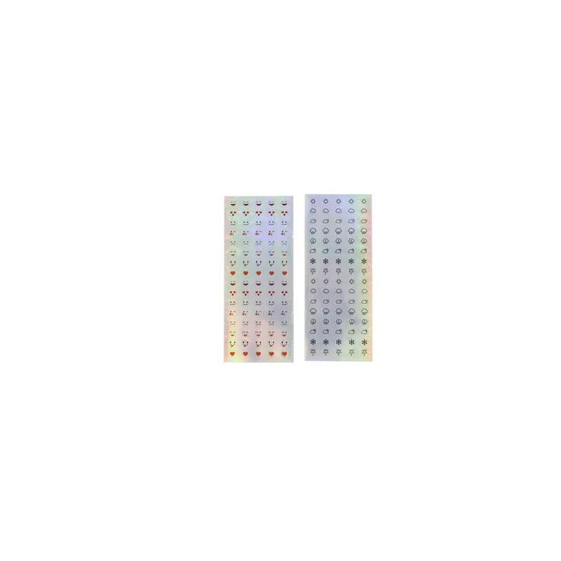 STICKER HOLOGRAPHIQUE EMOJI ET METEO DIA