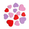 STICKERS COEURS MOUSSE 2 A 4 CM X 45 PCS