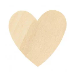 Coeurs Bois de 1,5 à 3,5 cm x 30 Pcs