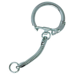 ATTACHES PORTE-CLES ARGENT X 10 PCS