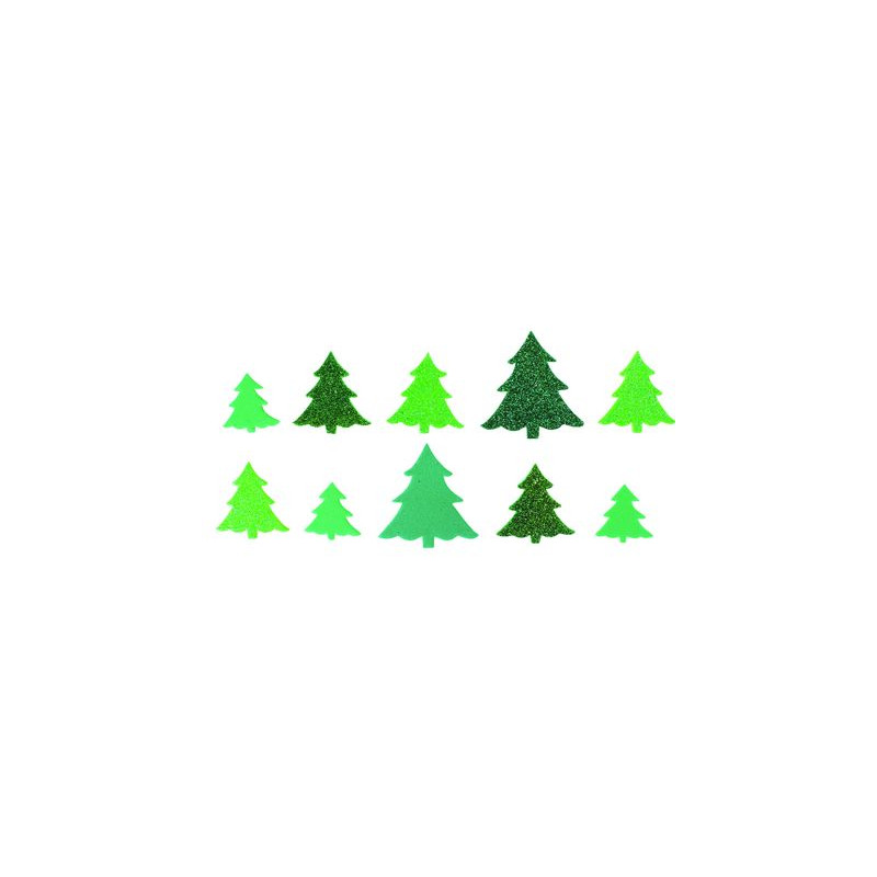 STICKERS SAPIN CAOUTCHOUC MOUSSE PAILLET