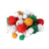 POMPONS ASSORTIS METALLISES DE 1,5 A 3,5