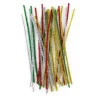 CHENILLES ASSORTIES METALLISEES 30 X 0,5