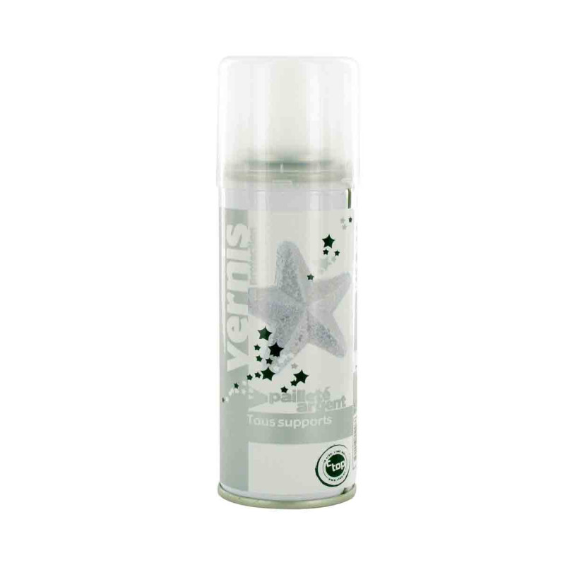 AEROSOL VERNIS PAILLETE ARGENT 125 ML