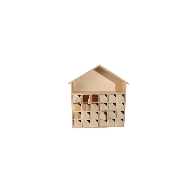 MAISON DE L AVENT BOIS A POSER 31 X 34 X