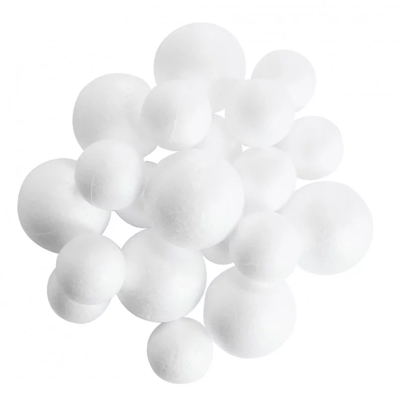 Boules Polystyrène 5 Et 7 cm x 40 Pcs