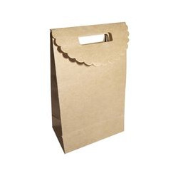 POCHETTES KRAFT A SOUFFLET ET RABAT 12 X