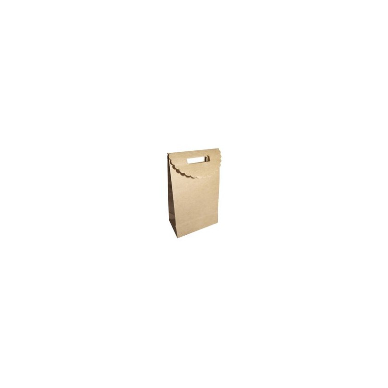 POCHETTES KRAFT A SOUFFLET ET RABAT 12 X
