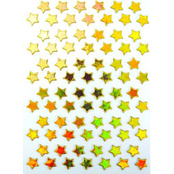 STICKERS ETOILE OR 1,5 CM X 78 PCS