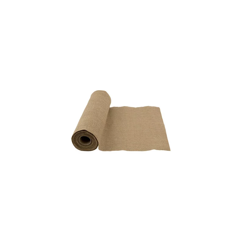 CHEMIN TABLE TOILE DE JUTE 28CMX5M