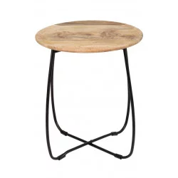 TABLE APPOINT GM HERVEA NATUREL D48XH54
