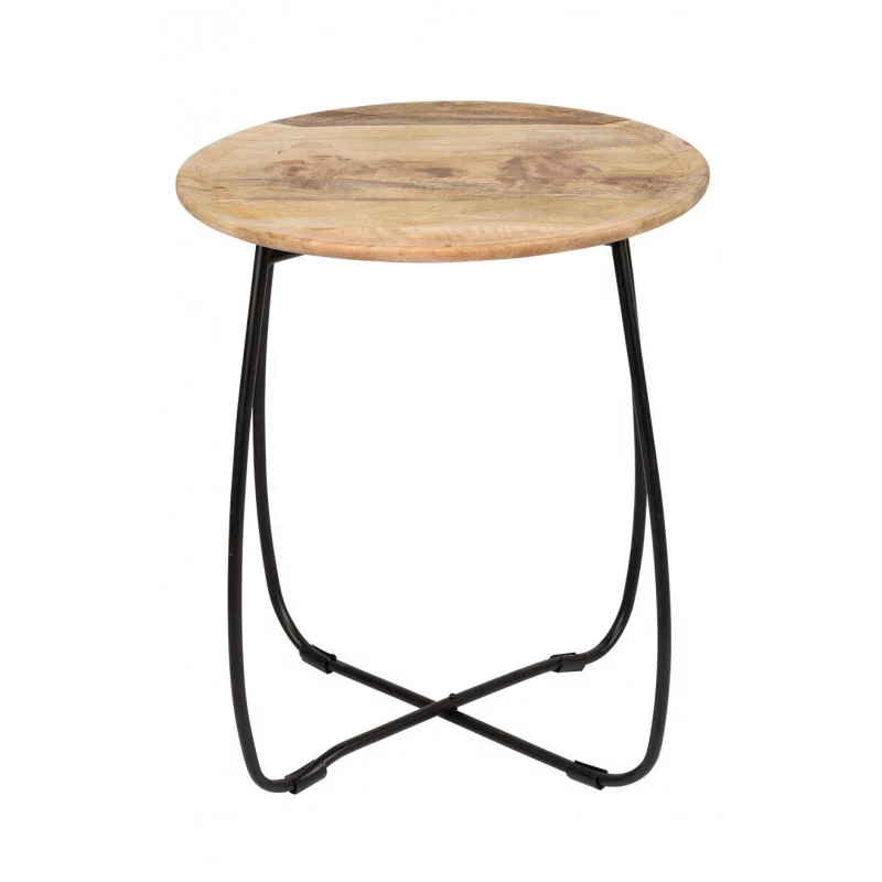 TABLE APPOINT GM HERVEA NATUREL D48XH54