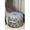 JOHAN POUF ROND 40X30 CM ANTHRACITE