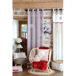 AMELIA VOILE 135X260 BLANC
