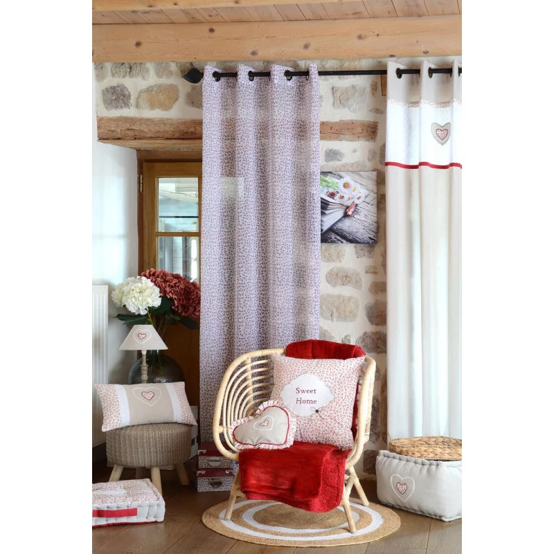 AMELIA VOILE 135X260 BLANC