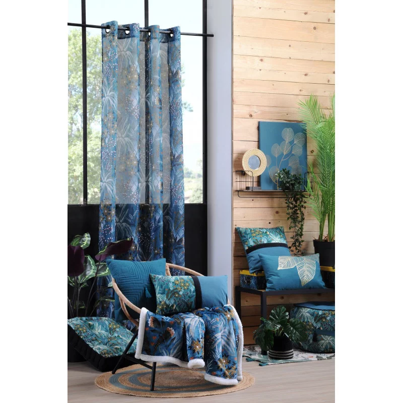KEYRA VOILE 135X260 PETROLE