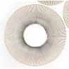 MIROIR METAL DORE ROND ROSACE FILAIRE GM