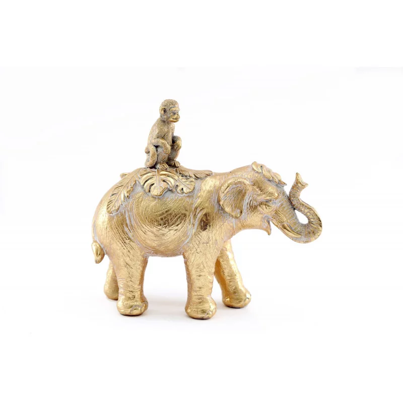DECO ELEPHANT/SINGE OR 20CM