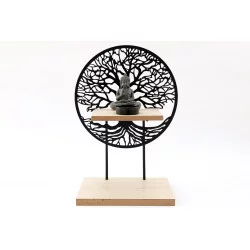 PHOTOPHORE ARBRE DE VIE BOUDHA 29cm