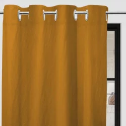 RIDEAU BOHÈME MOUTARDE 135X250cm