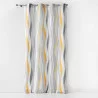 RIDEAU ONDULYS JAUNE BLANC 140 x 260 CM