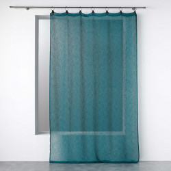 VOILE ANNEAUX LINKA BLEU 140 x 240 CM