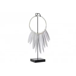 DECORATION SUR SOCLE COLLIER ETHNIQUE BE