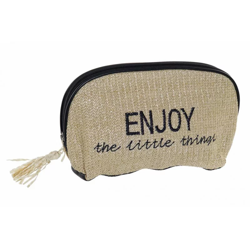 POCHETTE ENJOY 15X27X6CM FIBRE BEIGE