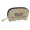 POCHETTE ENJOY 15X27X6CM FIBRE BEIGE