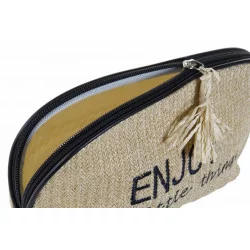 POCHETTE ENJOY 15X27X6CM FIBRE BEIGE