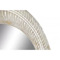MIROIR CHARME MANGUIER BLANCHI OVAL 66X4
