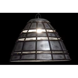 PLAFONNIER MEDIEVAL METAL 56X56X43CM NAT