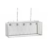 PLAFONNIER INDUS GRILLE METAL 79X26X120C