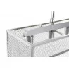 PLAFONNIER INDUS GRILLE METAL 79X26X120C