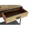 CONSOLE EN BOIS RECYCLE SUR ROUES 120X40